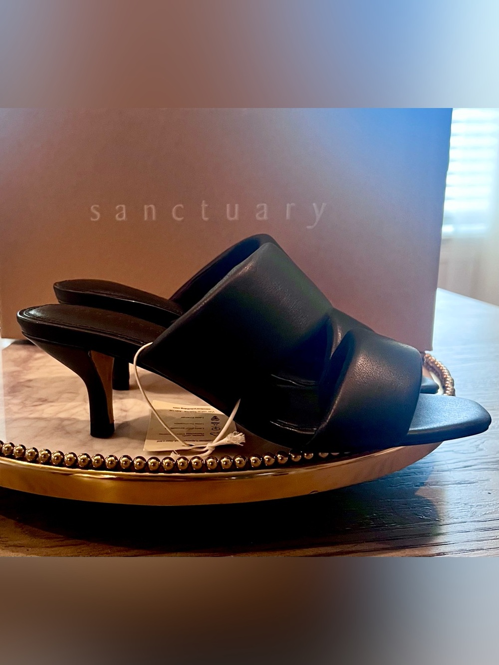 Sanctuary Likely Black Mule Sandals | Sz. 5.5  (NWB) ✨✨✨